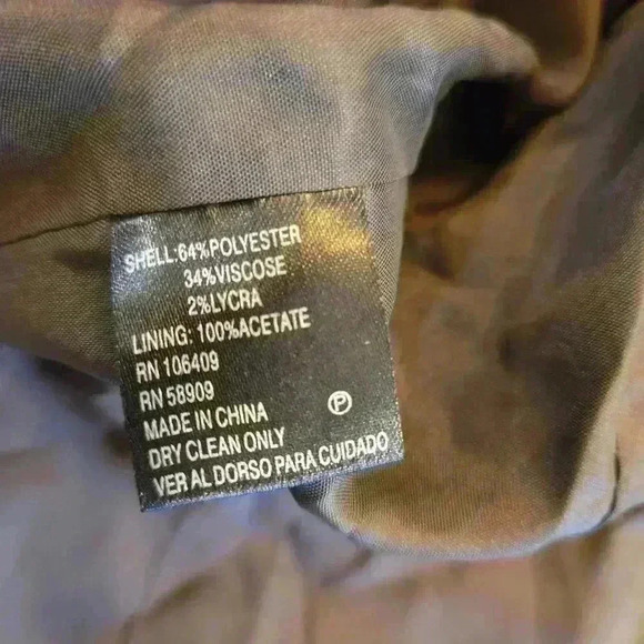 Antonio Melani Womens Stretch Single Breasted Pleated Blazer Grey size 6 - Picture 4 of 11